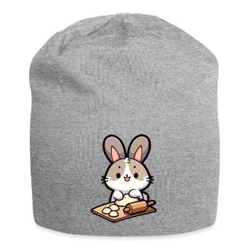 Bunny Baker: Der Teig-Delighter - Jersey-Beanie - Grau meliert - Vorne