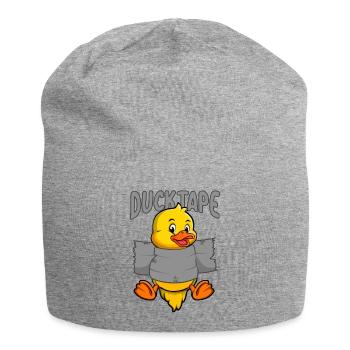 Duck Tape | Ducklings with Duct Tape - Jersey Beanie - heather grey - Front