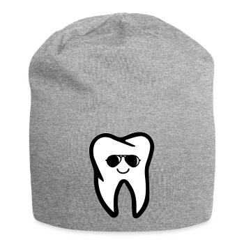 zahn sonnenbrille - Jersey-Beanie - Grau meliert - Vorne