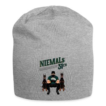 Niemals 31ER - Jersey-Beanie - Grau meliert - Vorne