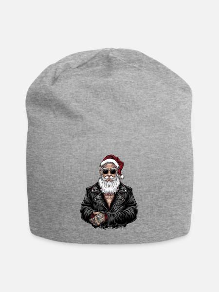 Gangsta Santa: Weihnachten mit Haltung - Jersey-Beanie - Grau meliert