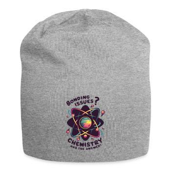 Problèmes de liaison ? La chimie a la réponse - Bonnet en jersey - gris chiné - Devant