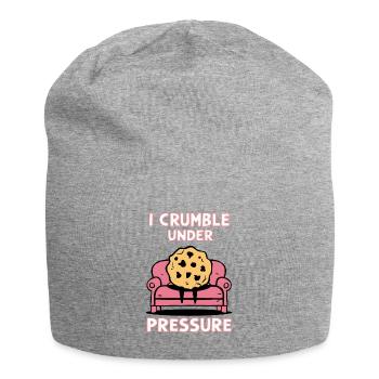 Je m’effondre sous la pression - Bonnet en jersey - gris chiné - Devant
