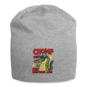 Chomp First, Ask Questions Later - Jersey-Beanie - Grau meliert - Vorne