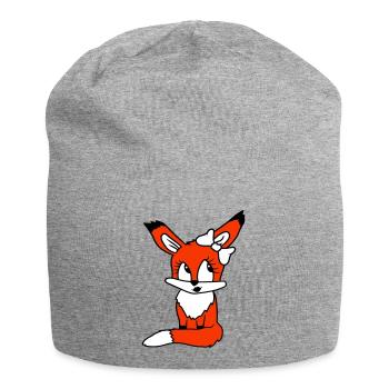 renard femelle fille jolie arc femme belle - Bonnet en jersey - gris chiné - Devant