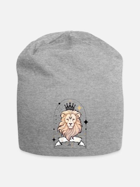 Leo 1 - Jersey-Beanie - Grau meliert
