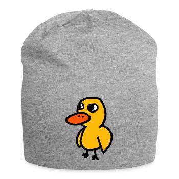 Cartoon Duck - Jersey Beanie - heather grey - Front