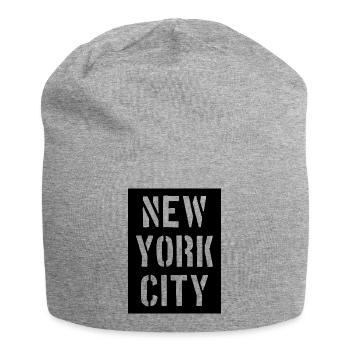New York City - NYC - Manhattan - Brooklyn - Bronx - Bonnet en jersey - gris chiné - Devant