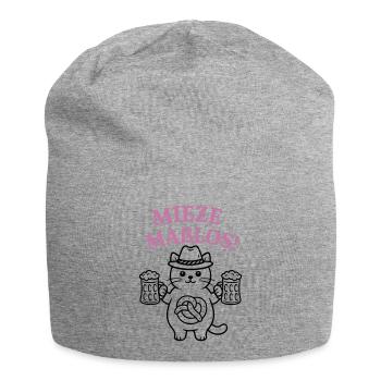 Mieze maßlos! - Bayerisches Partyshirt - Jersey-Beanie - Grau meliert - Vorne