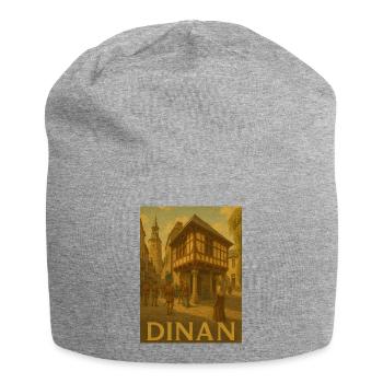 Medieval city life in Dinan - Jersey Beanie - heather grey - Front