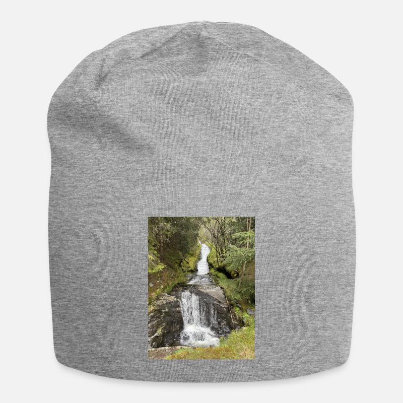 Conception de cascade de parc naturel - Bonnet en jersey - gris chiné