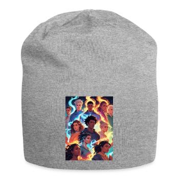 Groupe Feu élémentaire et Glace - Bonnet en jersey - gris chiné - Devant