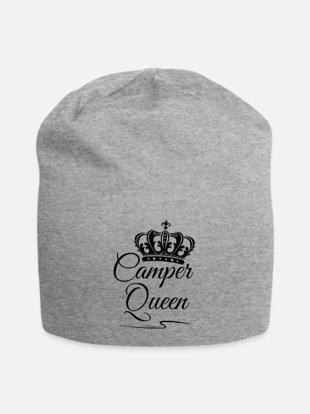 Camper Queen - Jersey-Beanie - Grau meliert