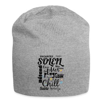 Laughter and Tropical Island Journey - Jersey Beanie - heather grey - Front
