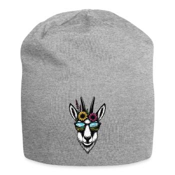 Gams Illustration Montagnes Eté - Bonnet en jersey - gris chiné - Devant