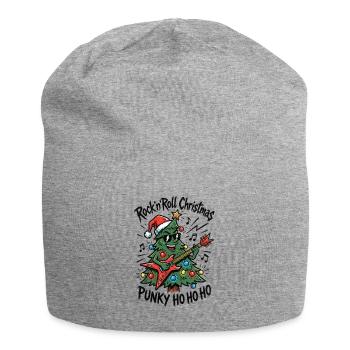 Rock'n'Roll Christmas - Jersey Beanie - heather grey - Front