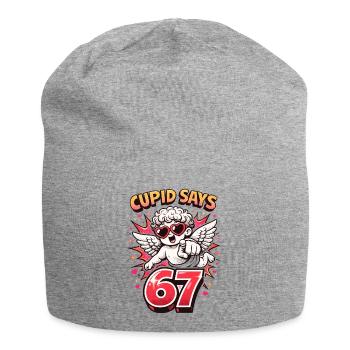 Cupid Days 67 Liebe Valentinstag Geschenk Süß - Jersey-Beanie - Grau meliert - Vorne