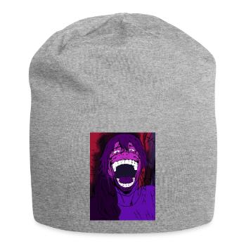 Cursed laughter - Jersey Beanie - heather grey - Front