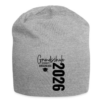Fin de diplôme 2026 : école primaire terminée ! - Bonnet en jersey - gris chiné - Devant
