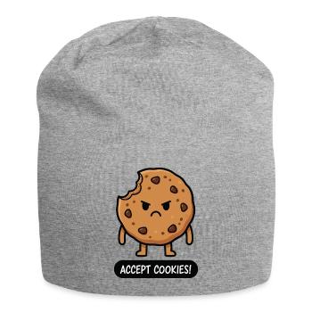 Accepter les cookies - Bonnet en jersey - gris chiné - Devant