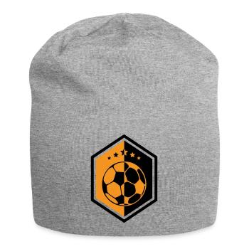 Écusson Football Orange : L'Armure du Capitaine - Bonnet en jersey - gris chiné - Devant