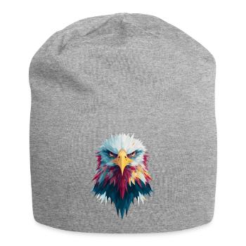 Aigle impressionnant regard perçant - Bonnet en jersey - gris chiné - Devant