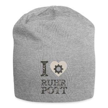 I love Ruhrpott Gear - Jersey Beanie - heather grey - Front