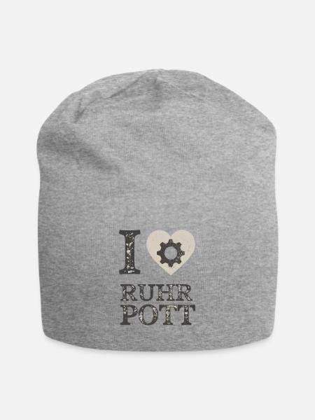 Ich liebe Ruhrpott Gear - Jersey-Beanie - Grau meliert
