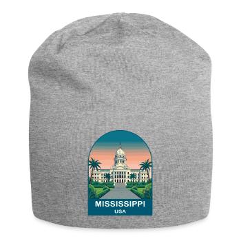 Mississippi USA Vintage-Reiseplakat - Jersey-Beanie - Grau meliert - Vorne