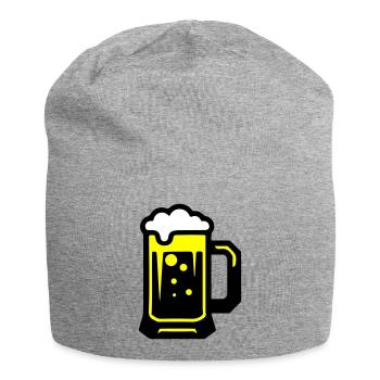 Beer beer glass icon - Jersey Beanie - heather grey - Front