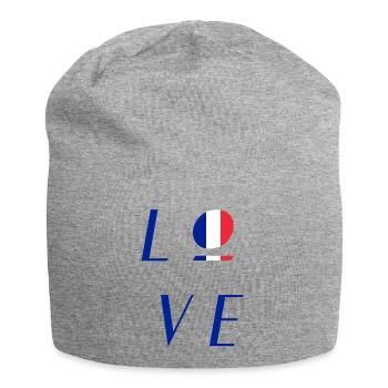 Logo tricolore France France - Bonnet en jersey - gris chiné - Devant
