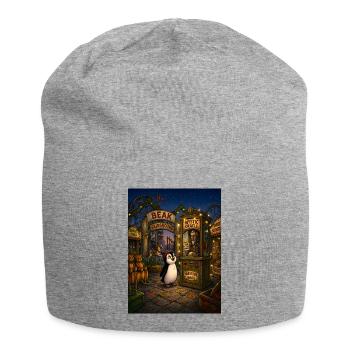 Beak's Future Awaits – Mystic Fairground Penguin - Jersey Beanie - heather grey - Front