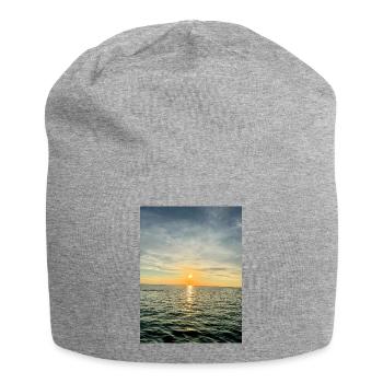 Sunset by the sea Evening atmosphere - Jersey Beanie - heather grey - Front