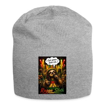 Ragga Sloth – Just Gimme Sloth Life Conception musicale - Bonnet en jersey - gris chiné - Devant