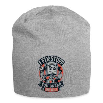 Je répare des trucs que tu casses Marché mécanicien automobile - Bonnet en jersey - gris chiné - Devant