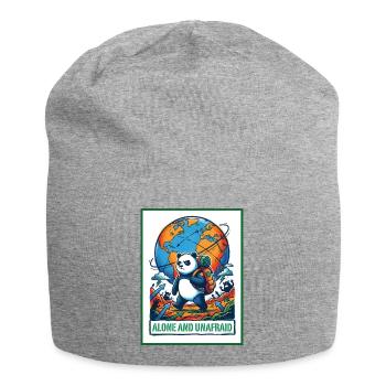 Alone and Unafraid - Jersey Beanie - heather grey - Front