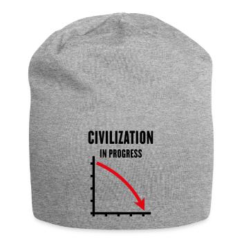 Civilization In Progress (Zivilisation POS Red 2C) - Jersey-Beanie - Grau meliert - Vorne