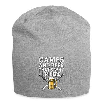 Mittelalter Schwert Spiele Bier - Jersey-Beanie - Grau meliert - Vorne