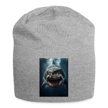 Shark - Jersey Beanie - heather grey - Front