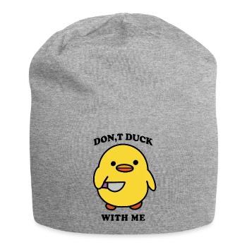 Duck Funny - Jersey Beanie - heather grey - Front
