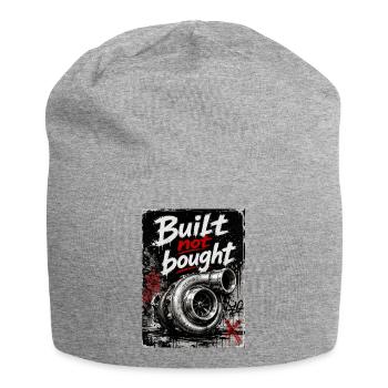 Racer - built not bought - Jersey Beanie - heather grey - Front