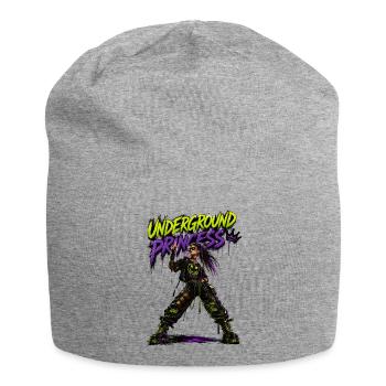 Underground Princess Neon Punk - Jersey Beanie - heather grey - Front