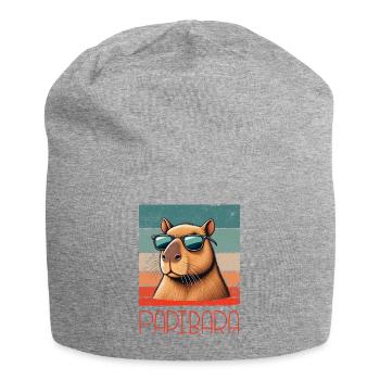 Papibara Daddy Funny - Jersey Beanie - heather grey - Front