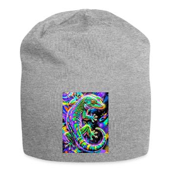 Gecko - Jersey Beanie - heather grey - Front