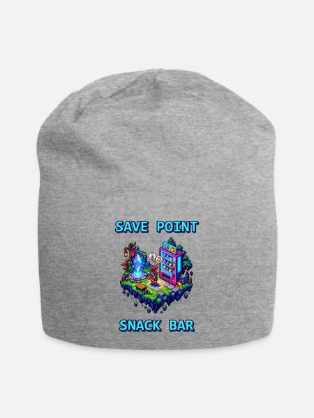 Save Point Snackbar - Jersey-Beanie - Grau meliert