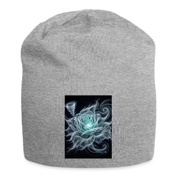 Mystische Windrose - Jersey-Beanie - Grau meliert - Vorne