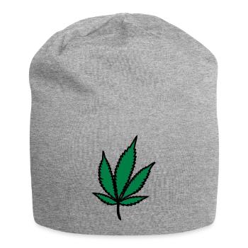 herbe longue - Bonnet en jersey - gris chiné - Devant