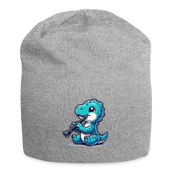 Dino Flutist Design Mignon - Bonnet en jersey - gris chiné - Devant