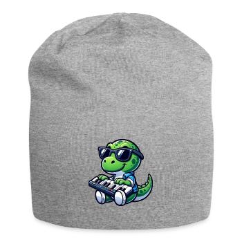 Dino Claviériste Cute Design - Bonnet en jersey - gris chiné - Devant