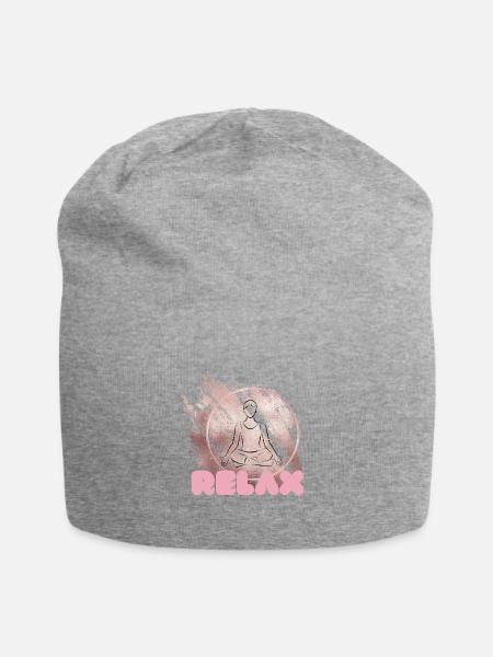 Relax - Jersey-Beanie - Grau meliert